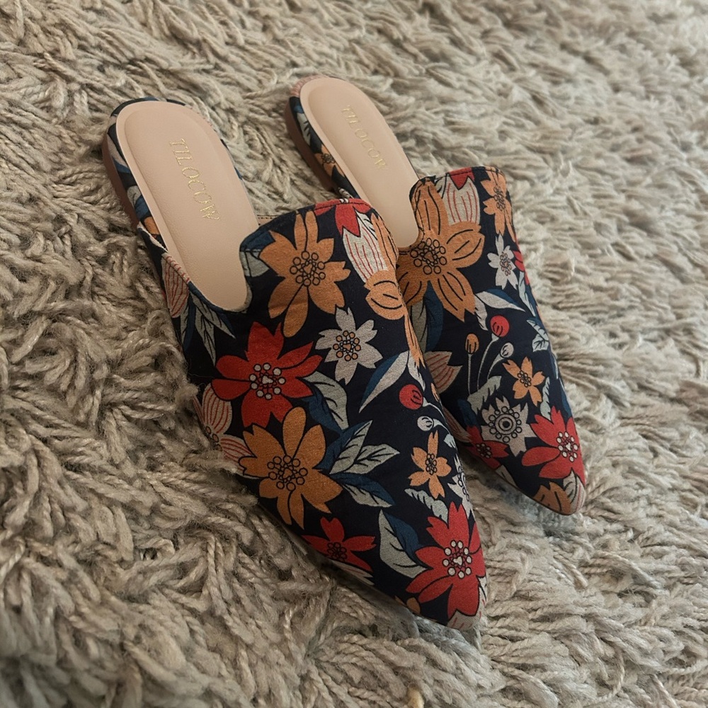 Floral Mules